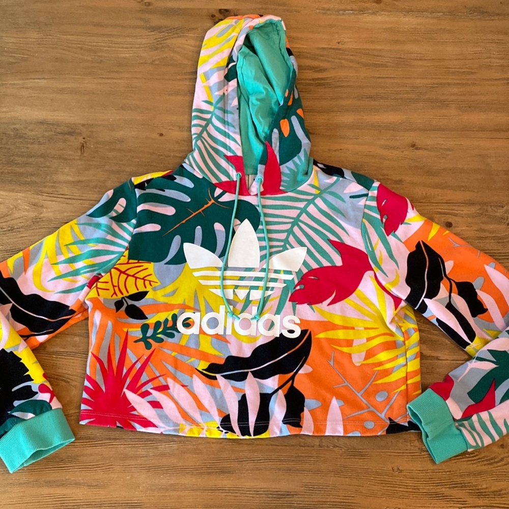 Womens Adidas cropped sweatshirt